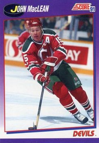 #210 John MacLean - New Jersey Devils - 1991-92 Score American Hockey