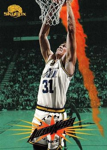 #210 Adam Keefe - Utah Jazz - 1995-96 SkyBox Premium Basketball