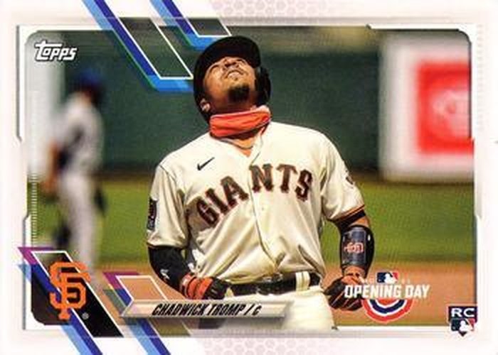 #210 Chadwick Tromp - San Francisco Giants - 2021 Topps Opening Day Baseball