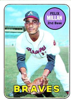 #210 Felix Millan - Atlanta Braves - 1969 Topps Baseball