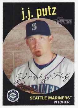 #210 J.J. Putz - Seattle Mariners - 2008 Topps Heritage Baseball