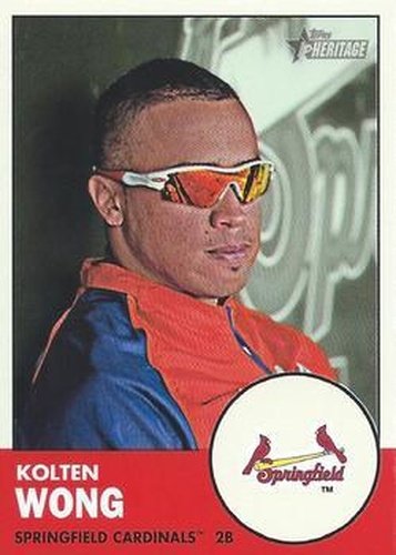 #210 Kolten Wong - Springfield Cardinals - 2012 Topps Heritage Minor League Baseball