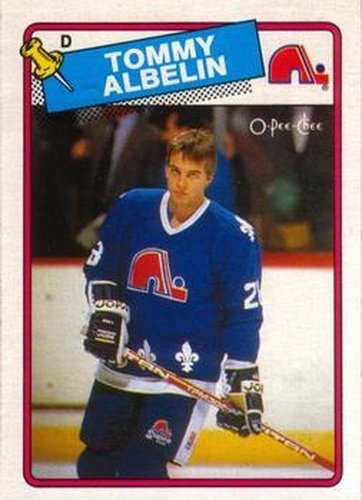 #210 Tommy Albelin - Quebec Nordiques - 1988-89 O-Pee-Chee Hockey