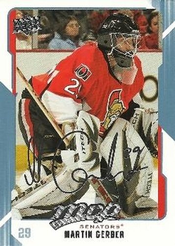 #210 Martin Gerber - Ottawa Senators - 2008-09 Upper Deck MVP Hockey