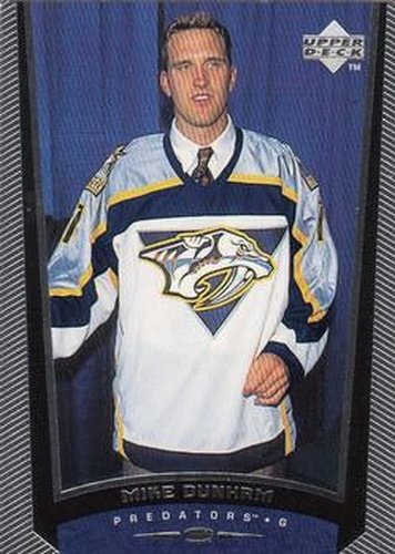 #210 Mike Dunham - Nashville Predators - 1998-99 Upper Deck Hockey