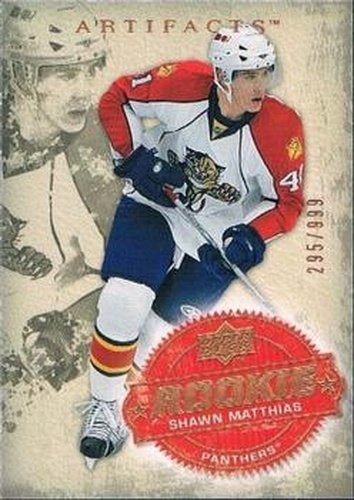 #210 Shawn Matthias - Florida Panthers - 2008-09 Upper Deck Artifacts Hockey