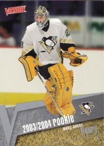 #210 Marc-Andre Fleury - Pittsburgh Penguins - 2003-04 Upper Deck Victory Hockey