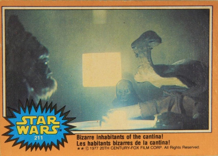 #211 Bizarre inhabitants of the cantina! - 1977 O-Pee-Chee Star Wars