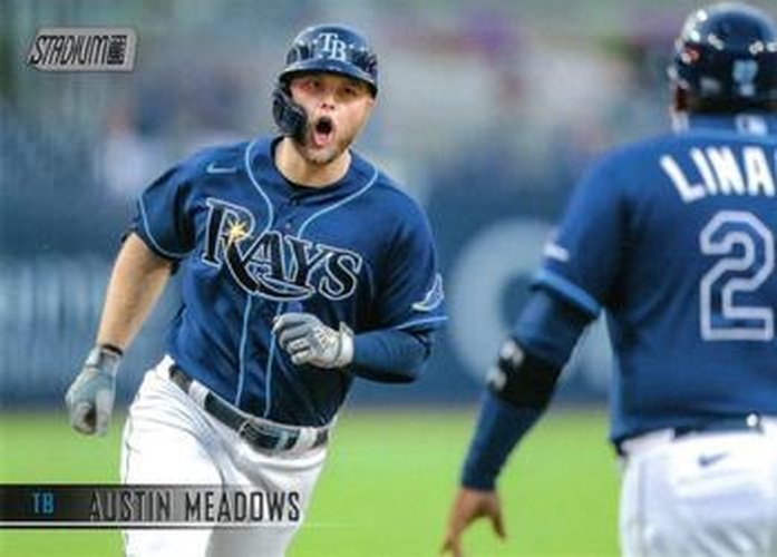 #211 Austin Meadows - Tampa Bay Rays - 2021 Stadium Club Baseball