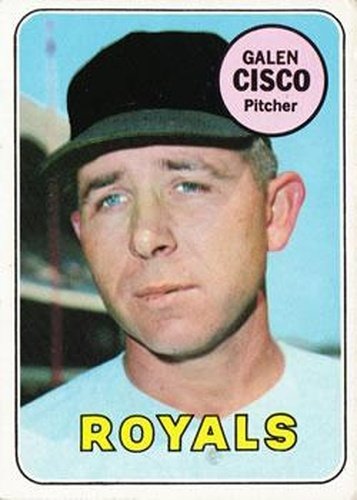 #211 Galen Cisco - Kansas City Royals - 1969 Topps Baseball