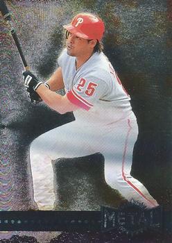 #211 Gregg Jefferies - Philadelphia Phillies - 1996 Metal Universe Baseball