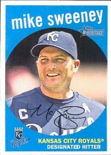#211 Mike Sweeney - Kansas City Royals - 2008 Topps Heritage Baseball
