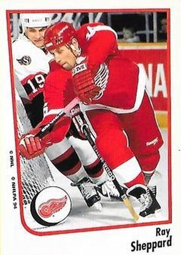 #211 Ray Sheppard - Detroit Red Wings - 1994-95 Panini Hockey Stickers
