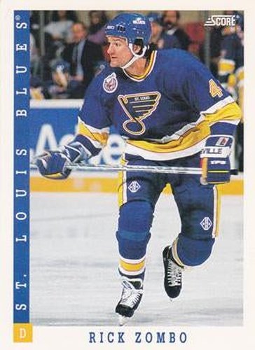 #211 Rick Zombo - St. Louis Blues - 1993-94 Score Canadian Hockey