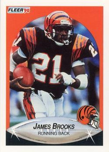 #211 James Brooks - Cincinnati Bengals - 1990 Fleer Football