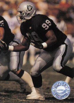 #212 Winston Moss - Los Angeles Raiders - 1991 Pro Set Platinum Football