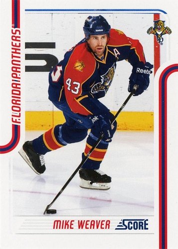 #212 Mike Weaver - Florida Panthers - 2011-12 Score Hockey