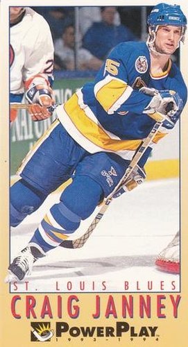 #212 Craig Janney - St. Louis Blues - 1993-94 Fleer PowerPlay Hockey