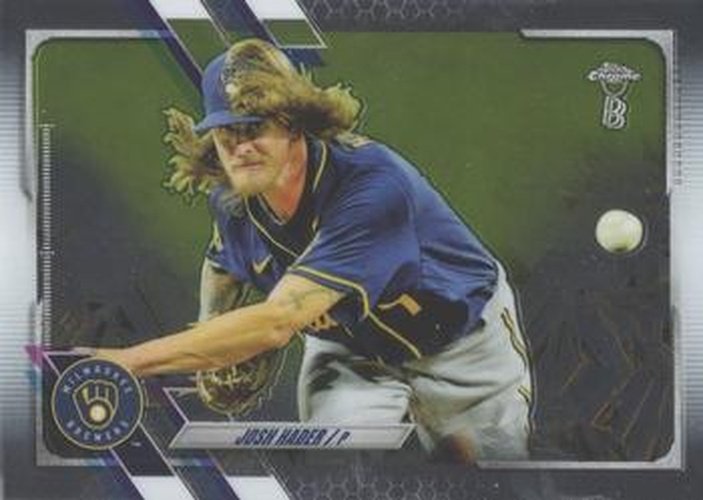 #212 Josh Hader - Milwaukee Brewers - 2021 Topps Chrome Ben Baller Edition Baseball