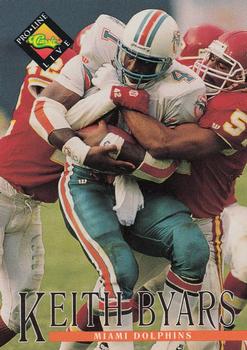 #212 Keith Byars - Miami Dolphins - 1994 Pro Line Live Football