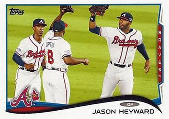 #212b Jason Heyward - Atlanta Braves - 2014 Topps Baseball