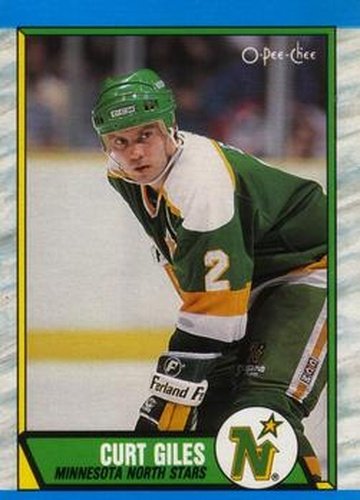 #213 Curt Giles - Minnesota North Stars - 1989-90 O-Pee-Chee Hockey