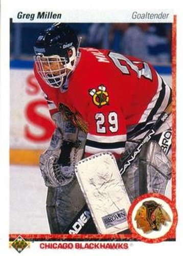 #213 Greg Millen - Chicago Blackhawks - 1990-91 Upper Deck Hockey