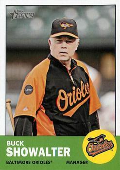 #213 Buck Showalter - Baltimore Orioles - 2012 Topps Heritage Baseball