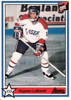 #213 Hugues Laliberte - Saint-Hyacinthe Laser - 1990-91 7th Inning Sketch QMJHL Hockey