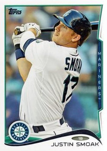 #213 Justin Smoak - Seattle Mariners - 2014 Topps Baseball