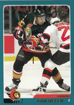 #213 Shaun Van Allen - Ottawa Senators - 2003-04 Topps Hockey