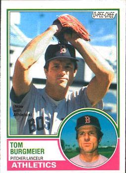 #213 Tom Burgmeier - Oakland Athletics - 1983 O-Pee-Chee Baseball