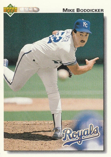 #213 Mike Boddicker - Kansas City Royals - 1992 Upper Deck Baseball