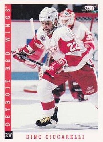 #214 Dino Ciccarelli - Detroit Red Wings - 1993-94 Score Canadian Hockey