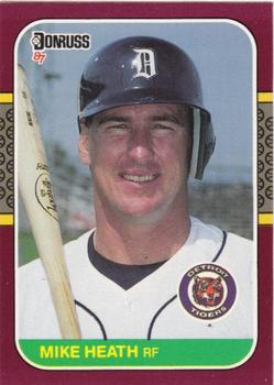 #214 Mike Heath - Detroit Tigers - 1987 Donruss Opening Day Baseball