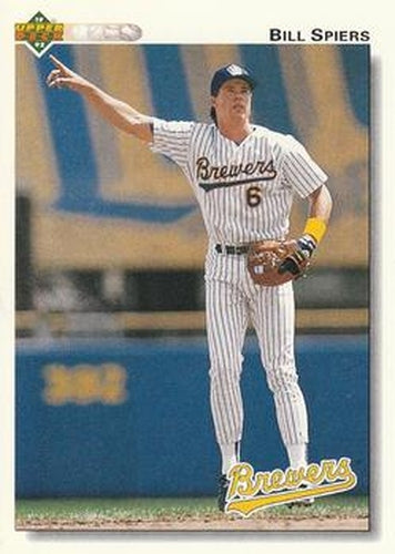 #214 Bill Spiers - Milwaukee Brewers - 1992 Upper Deck Baseball