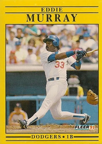 #214 Eddie Murray - Los Angeles Dodgers - 1991 Fleer Baseball