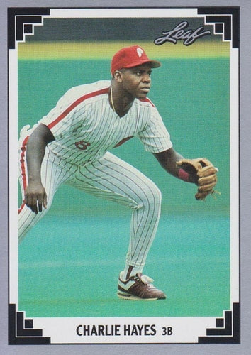 #214 Charlie Hayes - Philadelphia Phillies - 1991 Leaf Baseball