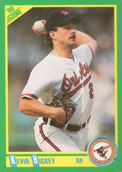 #214 Kevin Hickey - Baltimore Orioles - 1990 Score Baseball