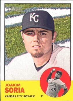 #214 Joakim Soria - Kansas City Royals - 2012 Topps Heritage Baseball