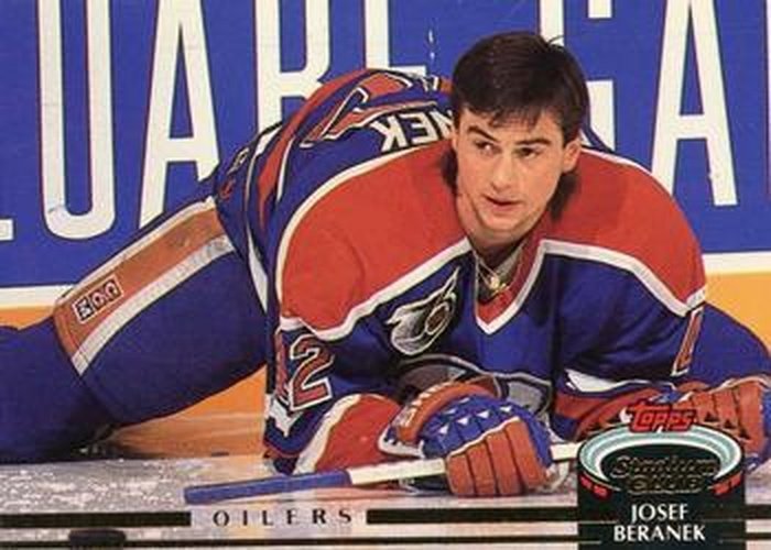 #214 Josef Beranek - Edmonton Oilers - 1992-93 Stadium Club Hockey