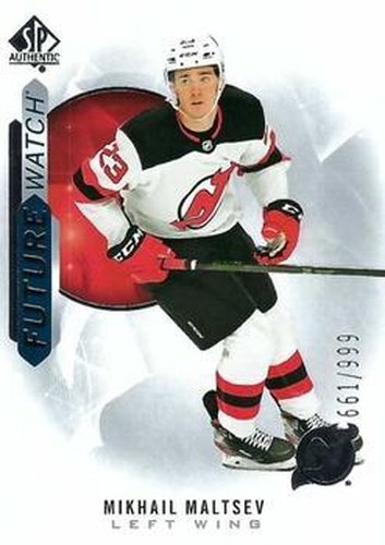 #214 Mikhail Maltsev - New Jersey Devils - 2020-21 SP Authentic Hockey