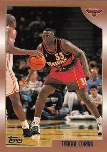#214 Tyrone Corbin - Atlanta Hawks - 1998-99 Topps Basketball