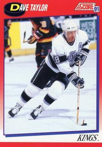 #214 Dave Taylor - Los Angeles Kings - 1991-92 Score Canadian Bilingual Hockey