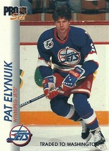 #214 Pat Elynuik - Winnipeg Jets - 1992-93 Pro Set Hockey