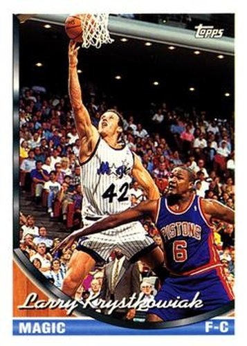 #214 Larry Krystkowiak - Orlando Magic - 1993-94 Topps Basketball