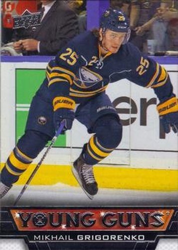 #215 Mikhail Grigorenko - Buffalo Sabres - 2013-14 Upper Deck Hockey
