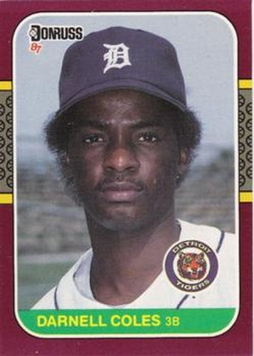 #215 Darnell Coles - Detroit Tigers - 1987 Donruss Opening Day Baseball