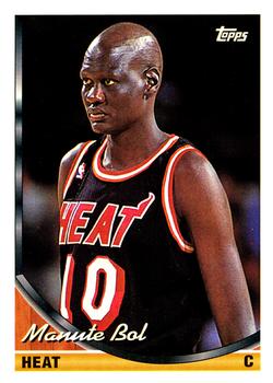 #215 Manute Bol - Miami Heat - 1993-94 Topps Basketball