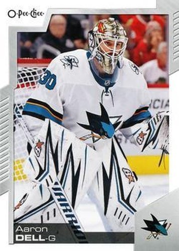 #215 Aaron Dell - San Jose Sharks - 2020-21 O-Pee-Chee Hockey